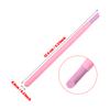 ONLYKXY 10pcs Pumice Stone Nail Cuticle Pushers Plastic Handle Trimmer Cleaning Cuticle Remover Stick Nail File Art Manicure Pedicure Tools for Nails Cuticles Fingernail Care (Pink) view 2