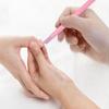 ONLYKXY 10pcs Pumice Stone Nail Cuticle Pushers Plastic Handle Trimmer Cleaning Cuticle Remover Stick Nail File Art Manicure Pedicure Tools for Nails Cuticles Fingernail Care (Pink) view 4