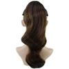 HPO Adult Women's Loose Curl Dark Jaw Clip Synthetic Ponytail Extension, Multiple Color Options, (20 in) ST- 016 view 1