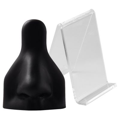 EXCEART Fake Nose Piercings 1 Set Silicone Nose Display Stand for Jewelry Display