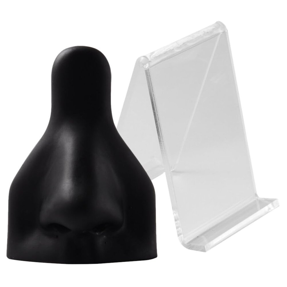 EXCEART Fake Nose Piercings 1 Set Silicone Nose Display Stand for Jewelry Display