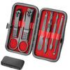 8Pcs Manicure Set Nail Clipper Set Travel Manicure Nail Care Kit Grooming Kit Small Gift for Men and Women view 2