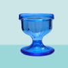 AYUSHYA HEALTH Eye Wash Cups with Storage Container- Eye Shaped Rim for Eye Rinse, Cleansing, Remove Dust, eye cup Makeup & Irritants- - Includes Storage Container (2 Pcs.)(1 Transparent + 1 Blue) view 2