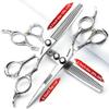 6.5 inch hairdresser scissors 440c High hardness fine pattern professional salon hairdresser hair cutting and thinning hairstyle trimming tool view 2
