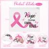 Abbylike 150 Pcs Breast Cancer Awareness Makeup Bags Bulk Pink Cosmetic Pouches Breast Cancer Survivor Gifts for Woman Girls EVA Waterproof Zipper Pouch Travel Toiletry Cosmetic Organizer(Ribbon) view 2