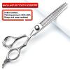 6/6.5/7 Inch Hairdressing Scissors 440c High Hardness Fine Pattern Professional Salon Hairdresser Hair Cutting and Thinning Hairstyle Pruning Tool (6 Inch 3-Piece Set) view 4