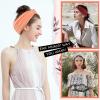 12 Pcs Stretchy Headbands for Women, Absorbed Sport Headband Soft Twist Headbands for Daily Life Yoga Workout view 2