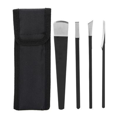 HOHXFYP Pedicure Knife, Robust High Manganese Steel Pedicure Nail Knife, Professional Ingrown Toenail Knife with Storage Bag and 4 Different Blades