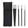 HOHXFYP Pedicure Knife, Robust High Manganese Steel Pedicure Nail Knife, Professional Ingrown Toenail Knife with Storage Bag and 4 Different Blades view 1
