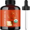 Maple Holistics Pure Pumpkin Oil for Dry Scalps and Fine Hair, Sulfate and Paraben Free, Regrowth Tip, Biotin Shampoo Additive, 2 oz view 2