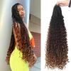 Goddess Box Braids Crochet Hair With Curly Ends 24 Inch Bohomian Box Braids Crochet Braids 8 Packs 3X Crochet Braids for Black Women (24 Inch (Pack of 8), T1B-33-30) view 1