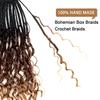 Goddess Box Braids Crochet Hair With Curly Ends 24 Inch Bohomian Box Braids Crochet Braids 8 Packs 3X Crochet Braids for Black Women (24 Inch (Pack of 8), T1B-33-30) view 2