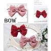 Medium Length Black Ponytail Extension Wig with Claw Clip, Easy To Wear, Ponytail Hair Piece, One Piece Invisible No Trace Wig Hair Piece, Hair Accessories, Daily Wigs for Women Girls (Bow-red-2pcs) view 2