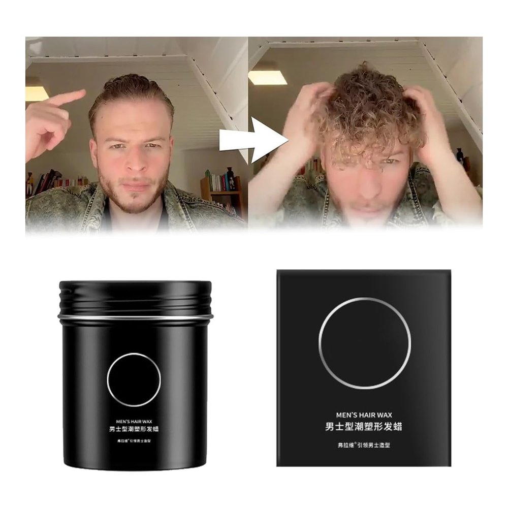 Men's Refreshing Sculpting Pomade, Men's Hair Styling Pomade, Strong Hold, Natural, Smooth Finish, Cream Pomade For Men, For All Hair Types (Hair Wax)