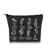 GJTIM Midwife Gift Certified Midwife Thank You Gift Doula Gift I Am A Midwife Floral Midwife Zipper Pouch Labor and Delivery Nurse Makeup Bag (I Am A Midwife Black) view 1