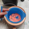 KVZVK Silicone Wax Bowl with Spatula Sticks for Hair Removal, Replacement Non-Stick Liner for Wax Warmer (blue) view 2
