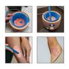 KVZVK Silicone Wax Bowl with Spatula Sticks for Hair Removal, Replacement Non-Stick Liner for Wax Warmer (blue) view 4