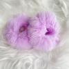 2PCS Furry Hair Elastics Ties Furry Hair Scrunchies Fur Hair Bands Ponytail Holders for Girls Women Halloween Cosplay Costume Hair Accessories view 1