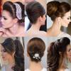 1PC Volume Up Hair Base, Hair Accessories Bump It Up Hairstyle Clip Bun Maker for Women, Volume Insert Hair Bump Up Tool for Short Long Hair DIY (Dark brown) view 4