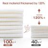 Disposable Face Towel Cloth Thicker Large Size 10"X12"Face Towelettes Disposable for Washing Clean Skin Towels Cleaning Towels view 3