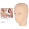ZJchao Lash Mannequin Head, 3 Layers Makeup Mannequin Head Soft Silicone High Simulation Salon Training Mannequin Head Makeup Practice Head Flat Head for Salon Massage Training view 3