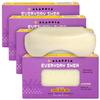 Alaffia EveryDay Shea Soap Bar - Body Soap, Natural Coconut Oil, Shea Butter & Aromatic Plant Extracts, Ergonomic Bar Soap, Lavender Scent, 8 Oz Ea (Pack of 4) view 1