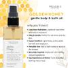 PROVENCE ESSENTIALS Golden Honey Body and Bath Oil, 4 fl oz  Moisturizing Body Oil with Jojoba and Honey, Natural Skin Hydration view 3