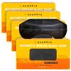 Alaffia Authentic African Black Soap, Unscented, 4-Pack  Detoxifying, Multi-Purpose Triple-Milled Body Soap with Shea Butter for Soft, Hydrated Skin, 8 Oz Ea view 1