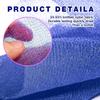 3 Pieces Exfoliating Washcloth Shower Towel African Net Sponge Japanese Wash Cloth Face Exfoliating Sponge Loofah Exfoliating Body Scrubber for Body Exfoliation(Black White Blue) view 3