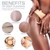 3 Pieces Exfoliating Washcloth Shower Towel African Net Sponge Japanese Wash Cloth Face Exfoliating Sponge Loofah Exfoliating Body Scrubber for Body Exfoliation(Black White Blue) view 4