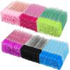 Skylety 1000 Pcs Disposable Mascara Wands Bulk Eyelash Brush Spoolies Makeup Applicator Eyelash Wands for Eye Lash Extension, Eyebrow Comb, 3.9 x 0.2 x 0.3 Inch(Glitter,Colorful) view 1
