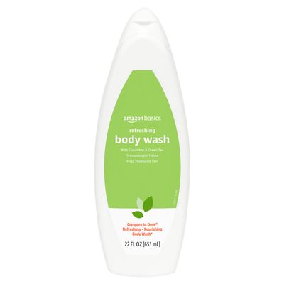 Amazon Basics Body Wash for Refreshing Skin, Cucumber, 22 fl oz (Pack of 1)