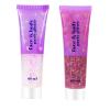 ANGXILIN High Capacity 60+60ML Chunky and Fine Mixed Face Body Glitter with Gel for Singer Concerts Rave Party Makeup,Quick Dry and Long Lasting Holographic Iridescent Sequins Glitter Gel (white+pink) view 1