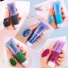 ANGXILIN High Capacity 60+60ML Chunky and Fine Mixed Face Body Glitter with Gel for Singer Concerts Rave Party Makeup,Quick Dry and Long Lasting Holographic Iridescent Sequins Glitter Gel (white+pink) view 4