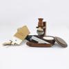 7Pcs Wooden Shaving Kit for Men with Straight Razor - Shaving Brush - Shaving Stand - Shaving Soap - Shaving Bowl - Leather Strop - Paste - Perfect Shaving Set view 1