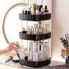 360 Rotating Makeup Organizer, Spinning Bathroom Organizer Countertop, Large Capacity Cosmetics Skincare Organizer for Bathroom Vanity Dresser Table (Black, 3 Tiers) view 2