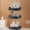 360 Rotating Makeup Organizer, Spinning Bathroom Organizer Countertop, Large Capacity Cosmetics Skincare Organizer for Bathroom Vanity Dresser Table (Black, 3 Tiers) view 3