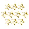 10 Pcs Gold Star Hair Clips Metal Snap Hair Clips Hair Barrettes Hair Side Clamps Headdress Cute Hair Accessories for Women Girls Kids view 1