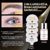 DONG RHYME Lash Lift Kit, 2 in 1 Semi-Permanent Eyelash Perm Kit and Brow Lamination Kit with Disposable Packaging Professional Eyebrow Eyelash Lift Kit for Salon DIY at Home view 2