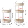 360 Rotating Makeup Organizer, Spinning Bathroom Organizer Countertop, Large Capacity Cosmetics Skincare Organizer for Bathroom Vanity Dresser Table (Black, 2 Tiers) view 3