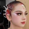 Go Ho Red White and Blue Body Glitter Set,4th of July Outfits for Women Reflective Glitter Makeup,Red White Bue Holographic Long Lasting Chunky Sequins Glitters,4th of July USA Accessories view 4