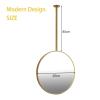Ceiling Hanging Mirror for Wall Decor, Clean Large Modern Wall Mirror Decorative Mirrors Contemporary Premium Silver Backed Floating Glass, Bathroom Vanity Mirror, Modern Design (Color : MDF Back, S view 2