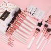 DUcare Makeup Brushes Set Professional 27Pcs + Mirror with Stand, Large view 3