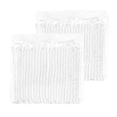 Bouffant Hair Cover Disposable Hair Net 100 Pcs for Beauty Salon Factory Food Service Dust Proof (21in Rubber Band)