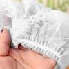 Bouffant Hair Cover Disposable Hair Net 100 Pcs for Beauty Salon Factory Food Service Dust Proof (21in Rubber Band) view 3