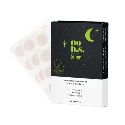 No Bad Stuff - Intensive Overnight Pimple Patches with Hydrocolloid, Salicylic Acid & Calamine, Pimple Patches for Face, Invisible on All Skin Tones, Waterproof Acne Patches, 36 CT