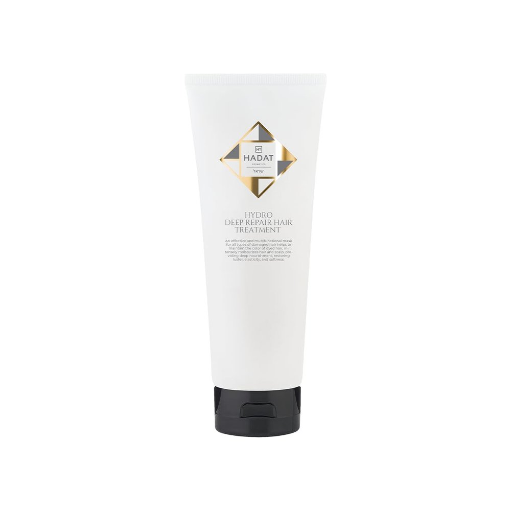 HADAT HYDRO DEEP REPAIR HAIR TREATMENT 8.45 Fl. Oz. (250 ml) Restores, Moisturises and Protects Damaged Hair with Macadamia Oil and Hydrolysed Collagen, White