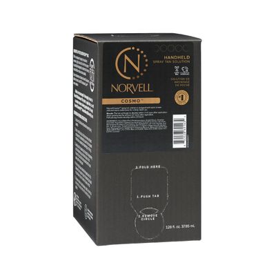 Norvell Spray Tan Solution Cosmo 128 fl oz  Professional Sunless Tanning Formula with Warm Brown & Cool Violet Undertones, Long Lasting Self Tan with Tomato Seed Extract & Aloe
