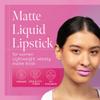 Aromi Matte Liquid Lipstick | Light Pink Lip Color for Women, Smudge Proof, Long-lasting, Waterproof, Vegan, Handmade (Baby Pink) view 2