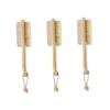 Healifty 3pcs Foot Natural Bristle Brush Pumice Stone for Exfoliating Handle Scrubber for Smooth Feet for and Pedicures Removes Calluses and Dead Skin view 1